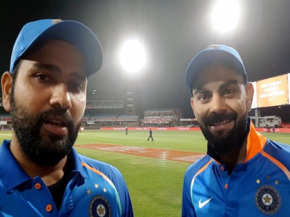 Rohit Sharma did a quick selfie interview with captain Virat kohli | Video: सीरीज जीत के बाद रोहित ने लिया विराट का इंटरव्यू, कोहली ने कही ये बातें