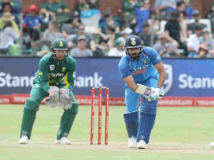 Rohit Sharma scores his maiden ODI half century in South Africa during 5th ODI | IndvSA: फॉर्म में लौटे रोहित शर्मा, दक्षिण अफ्रीका में पहली बार जमाई वनडे हाफ सेंचुरी