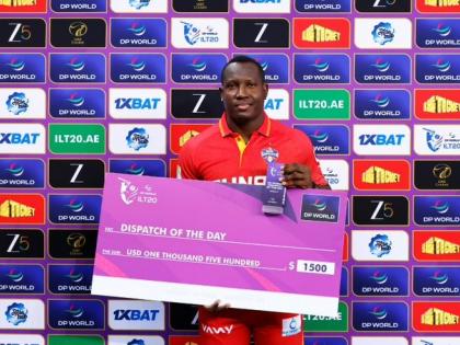 International League T20, 2025-26 Dubai Capitals won 83 runs DCP 186-4 ADKR 103 Rovman Powell's explosive innings, 52 balls, 96 runs, 8 fours and 4 sixes | International League T20, 2025-26: रोवमैन पॉवेल की धमाकेदार पारी, 52 गेंद, 96 रन, 8 चौका और 4 छक्का, अबूधाबी नाइट राइडर्स को 83 रन से मात