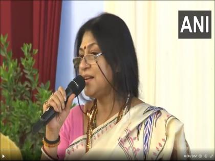 BJP MP Roopa Ganguly sings a song at the farewell ceremony of the 72 outgoing Rajya Sabha members | 'आज जाने की जिद न करो....' राज्यसभा से रिटायर होने पर रूपा गांगुली ने गाया गाना, देखें वीडियो BJP MP Roopa Ganguly sings a song at the farewell ceremony of the 72 outgoing Rajya Sabha members | 'आज जाने की जिद न करो....' राज्यसभा से रिटायर होने पर रूपा गांगुली ने गाया गाना, देखें वीडियो