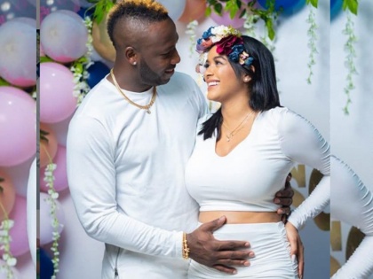 Andre Russell and Jassym Lora announce the arrival of their baby girl in unique style | पिता बनने वाले हैं आंद्रे रसेल, वीडियो शेयर कर अनोखे अंदाज में बताया बेटा होगा या बेटी