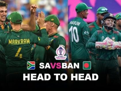 SA vs BAN Head to Head Record ahead of World Cup 2023 clash in Mumbai ODI World Cup 24 matches 21-year ODI cricket rivalry South Africa 18-6 record  | SA vs BAN Head to Head: कल बांग्लादेश करेगा उलटफेर!, दक्षिण अफ्रीका की टीम वनडे में छह मैचों में हारी, जानें कौन आगे और पीछे, देखें शेयडूल