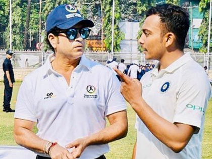 Prithvi Shaw training alongside Sachin Tendulkar Ahead Of Australia Tour: Reports | पृथ्वी शॉ की ऑस्ट्रेलिया दौरे के लिए 'खास' तैयारी, सचिन तेंदुलकर के साथ कर रहे हैं 'ट्रेनिंग'