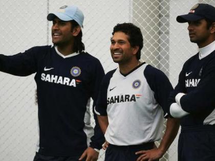 ICC Shares Sachin Tendulkar, MS Dhoni, Rahul Dravid Throwback Photo, Fans Get Nostalgic | आईसीसी ने शेयर की सचिन, द्रविड़, धोनी की 13 साल पुरानी तस्वीर, भावुक हुए फैंस ने कहा, 'तीन लेजेंड एक फ्रेम में'