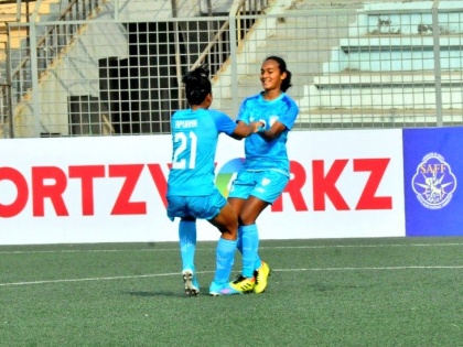 SAFF Under-20 Women's Football Championship Neha, Anita kumari and Linda com hit hat tricks India thrash Bhutan 12-0 in first match | SAFF Under-20 Women's Football Championship: नेहा, अनीता और लिंडा की हैट्रिक, भारत ने पहले मैच में भूटान को 12-0 से करारी शिकस्त दी