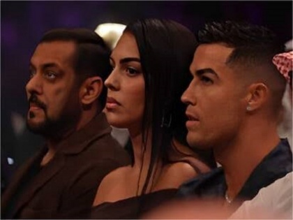 WATCH: Salman Khan and Ronaldo were seen in the same frame, but the famous footballer ignored Sallu | WATCH: सलमान खान और रोनाल्डो एक ही फ्रेम में आए नजर, लेकिन मशहूर फुटबॉलर ने सल्लू को किया इग्नोर