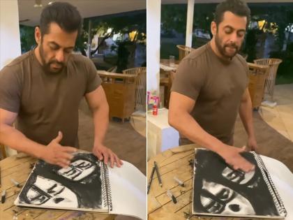 Coronavirus Outbreak: Salman Khan Spends Time Sketching; Shares The Glimpse Of His Work Of Art | सलमान खान ने चंद मिनट में बनाई शानदार पेंटिंग, वीडियो देखकर फैंस हुए मुरीद