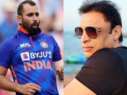 T20 World Cup 2022: Shoaib Akhtar was just shocked that Mohammed Shami said with a broken heart emoji, "Sorry brother, Yeh Karma hai" | टी-20 वर्ल्ड कप 2022 : शोएब अख्तर अभी सदमे में थे कि मोहम्मद शमी ने टूटे दिल की इमोजी पर कहा, "सॉरी ब्रदर, ये कर्मा है"