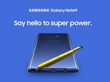 Samsung Galaxy Note 9 Launched in India With 6.4-Inch Display, Bluetooth Enabled S Pen | Samsung Galaxy Note 9 भारत में लॉन्च, फोन के 128 जीबी वेरिएंट की कीमत 67,900 रुपये Samsung Galaxy Note 9 Launched in India With 6.4-Inch Display, Bluetooth Enabled S Pen | Samsung Galaxy Note 9 भारत में लॉन्च, फोन के 128 जीबी वेरिएंट की कीमत 67,900 रुपये