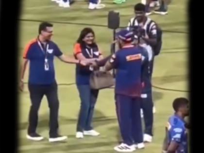 IPL 2025 Sanjiv Goenka laughed with Rohit and Pant on the field after lsg vs mi watch video | IPL 2025: संजीव गोयनका का दिखा अलग अंदाज, मैदान में रोहित और पंत के साथ लगाए ठहाके; देखें वीडियो