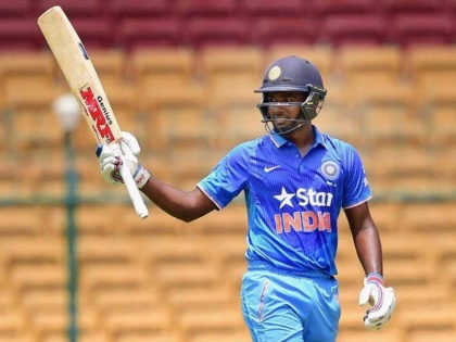 Sanju Samson 48-ball 91 help India A to beat South Africa A by 36 runs in 5th unofficial ODI | IND A vs SA A: संजू सैमसन ने 7 छक्के जड़ते हुए 48 गेंदों में ठोक डाले 91 रन, ऋषभ पंत की मुश्किलें 'बढ़ीं'