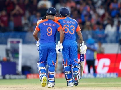 IND vs BAN 3rd T20 Live Score Fireworks bat Dussehra Sanju Surya burst bomb Bangladesh bowler 173 run partnership and rain of runs | IND vs BAN 3rd T20 Live Score: दशहरे के दिन बल्ले से आतिशबाजी?, संजू और सूर्य ने बांग्लादेश बॉलर पर फोड़ा 'बम', 173 रन की साझेदारी