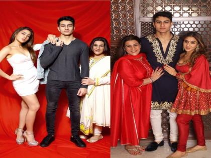 Sara Ali Khan shares childhood picture with Amrita Singh and Ibrahim Ali Khan | सारा अली खान ने अमृता सिंह और भाई इब्राहिम संग शेयर की अनदेखी तस्वीर, खास अंदाज में जताया प्यार