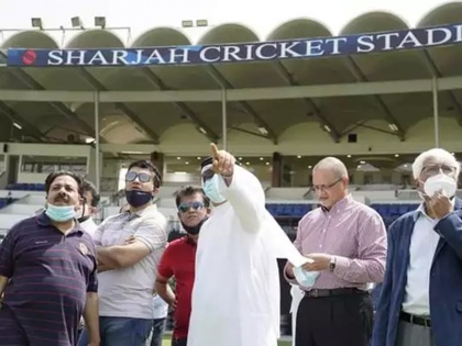 IPL 2020 BCCI president Sourav Ganguly lauds new-look Sharjah Cricket Stadium ahead of new season | IPL से पहले BCCI अध्यक्ष सौरव गांगुली ने शारजाह स्टेडियम का किया दौरा, साथ नजर आए कई अधिकारी