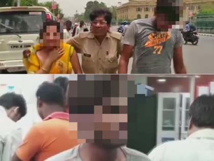 Lucknow: Woman and her husband attempt self immolation near Vidhan Sabha leveling rape charges against a Samajwadi Party worker | यूपी विधानसभा के सामने दंपती ने की आत्मदाह की कोशिश, सपा कार्यकर्ता पर लगाया दुष्कर्म का आरोप