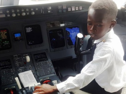 Ugandan Seven year old boy aeroplane cessna plane who adores Elon Musk is sensation on aviation scene | युगांडा में 7 साल के कैप्टन ने उड़ाया यात्री विमान, सोशल मीडिया पर वायरल