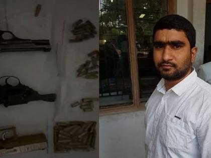 UP Encounter Shahrukh Pathan sharp shooter notorious mafia Sanjeev Jiva gang killed 30 mm pistol Beretta, 32 mm revolver, 9 mm desi pistol numberless car 65 cartridges recovered | UP Encounter: संजीव जीवा-मुख्तार अंसारी गिरोह का शूटर शाहरुख पठान को मार गिराया, .30 एमएम पिस्टल बरेटा, .32 एमएम रिवाल्वर, 9 एमएम देसी पिस्तौल, बिना नंबर कार और 65 कारतूस UP Encounter Shahrukh Pathan sharp shooter notorious mafia Sanjeev Jiva gang killed 30 mm pistol Beretta, 32 mm revolver, 9 mm desi pistol numberless car 65 cartridges recovered | UP Encounter: संजीव जीवा-मुख्तार अंसारी गिरोह का शूटर शाहरुख पठान को मार गिराया, .30 एमएम पिस्टल बरेटा, .32 एमएम रिवाल्वर, 9 एमएम देसी पिस्तौल, बिना नंबर कार और 65 कारतूस