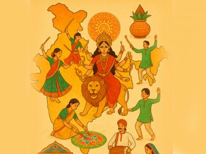 How Is Shardiya Navratri Celebrated In Different Parts Of India know | Shardiya Navratri 2025: कहीं कन्या पूजन तो कहीं गरबा, भारत के अलग-अलग हिस्सों में ऐसे मनाई जाती है नवरात्रि