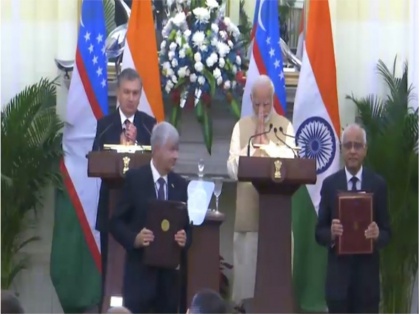 PM Modi and Uzbek President deliver joint statements in Delhi and exchange of MoUs and agreements | उज्बेकिस्तान के राष्ट्रपति से मिले PM मोदी, साझा बयान में कहा- व्यापार और निवेश बढ़ाने पर दोनों देश हुए सहमत