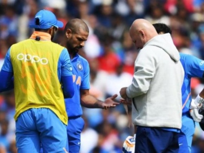 ICC World Cup 2019: Shikhar Dhawan shares a poweful message after thumb injury | ICC World Cup 2019: चोटिल होने के बाद शिखर धवन का ट्वीट, 'हम परों से नहीं, हौसलों से उड़ते हैं'