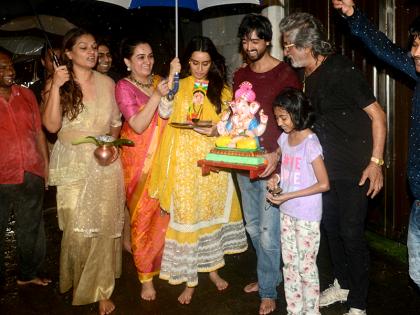 श्रद्धा कपूर ने धूमधाम से फैमिली के साथ किया गणपति विसर्जन, Pics में ट्रेडिशनल लुक