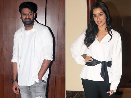 प्रभास और श्रद्धा कपूर ने किया 'साहो' का प्रमोशन, दोनों स्टार्स का दिखा व्‍हाइट अवतार