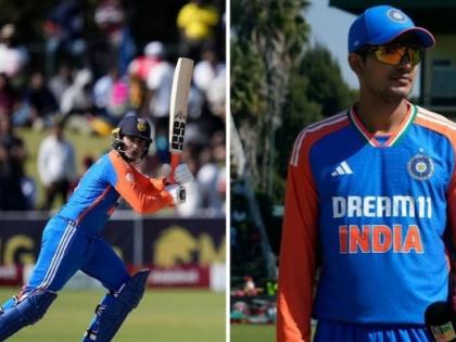 Abhishek Sharma Shubman Gill bat Played Sharma reveals secret behind Zimbabwe blitz 47 balls 100 runs 7 fours 8 six see video watch | Abhishek Sharma Shubman Gill bat: 47 गेंद पर 100 रन की तूफानी पारी, इस खिलाड़ी के बल्ले से मचा दी तबाही, खुल गया राज