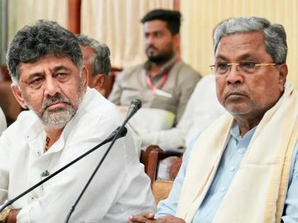 Karnataka Cabinet Speculation change Chief Minister 8 ministers met Congress President Mallikarjun Kharge Siddaramaiah DK Shivakumar camped Delhi | कर्नाटक मंत्रिमंडलः मुख्यमंत्री बदलाव की अटकलें, कांग्रेस अध्यक्ष खड़गे से मिले 8 मंत्री, दिल्ली में डेरा डाले सिद्धरमैया-शिवकुमार Karnataka Cabinet Speculation change Chief Minister 8 ministers met Congress President Mallikarjun Kharge Siddaramaiah DK Shivakumar camped Delhi | कर्नाटक मंत्रिमंडलः मुख्यमंत्री बदलाव की अटकलें, कांग्रेस अध्यक्ष खड़गे से मिले 8 मंत्री, दिल्ली में डेरा डाले सिद्धरमैया-शिवकुमार