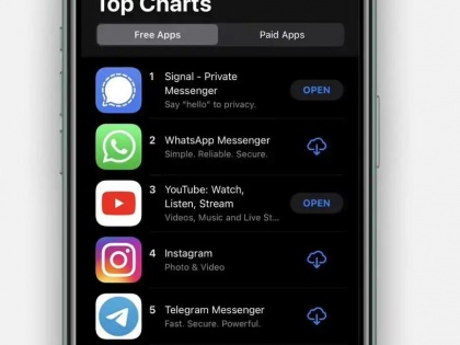 Behind WhatsApp, Signal is the top free app on Google Play in India, know what is the difference between the two apps | WhatsApp को पीछे छोड़ Signal भारत में गूगल प्ले पर बना टॉप फ्री ऐप, जानें दोनों ऐप में क्या है अंतर