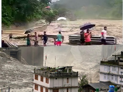 Sikkim floods devastate, death toll rises to 21 total 103 people including 15 soldiers still missing | सिक्किम में बाढ़ से तबाही, मृतकों की संख्या बढ़कर 21 हुई, 15 जवानों समेत कुल 103 लोग अब भी लापता