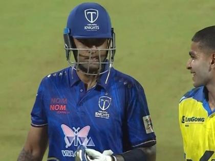 T20 Mumbai League 2025 Suryakumar Yadav hits 50 off 25 balls for Triumph Knights | T20 Mumbai League 2025: सूर्यकुमार यादव ने ट्रायम्फ नाइट्स के लिए 25 गेंदों पर बनाए 50 रन