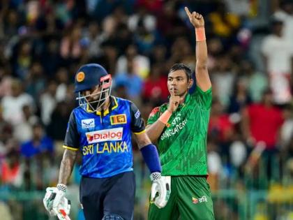 SL vs BAN, 2nd ODI: Tanvir Islam's 5 wickets give Bangladesh victory, beats Sri Lanka by 16 runs | SL vs BAN, 2nd ODI: तनवीर इस्लाम के 5 विकेट से बांग्लादेश को मिली जीत, श्रीलंका को 16 रनों से हराया