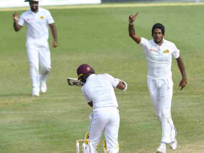 Windies all out on 300 vs Sri Lanka on controversy marred 3rd day of 2nd test | WIvSL:'विवाद' से भरे तीसरे दिन श्रीलंका ने विंडीज को 300 रन पर समेटा, दूसरा टेस्ट रोचक मोड़ पर
