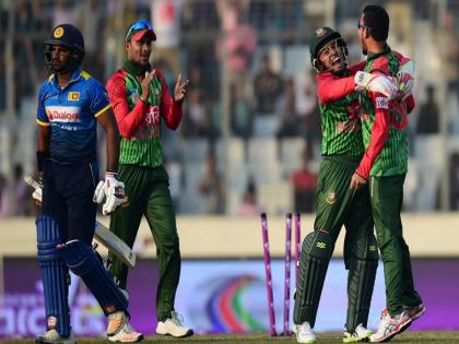bangladesh beat sri lanka by 163 runs in tri one day series dhaka | BAN Vs SL: श्रीलंका का खराब प्रदर्शन जारी, बांग्लादेश को मिली 'सबसे बड़ी' जीत