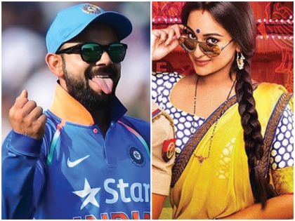 Dabangg 3: Sonakshi Sinha Says Virat Kohli is as 'Dabangg' as Salman Khan's Chulbul Pandey | सोनाक्षी सिन्हा ने विराट कोहली को बताया टीम इंडिया का 'चुलबुल पांडे', कह दी ये बात