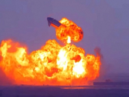 The starship exploded after Elon Musk's company SpaceX hit the ground | एलन मस्क की कंपनी SpaceX मंगल पर कब भेजेगा इंसान?, जमीन पर उतरने के बाद स्टारशिप में विस्फोट
