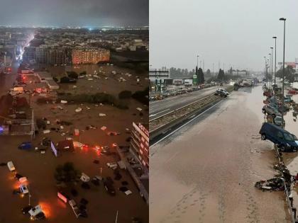 Videos Spain Flood 63 Killed Flash Flood Videos Show Cars Swimming, Watch | Videos Spain Flood: स्पेन में हाहाकार, बाढ़ से 63 लोगों की मौत?, देखें भयावह वीडियो Videos Spain Flood 63 Killed Flash Flood Videos Show Cars Swimming, Watch | Videos Spain Flood: स्पेन में हाहाकार, बाढ़ से 63 लोगों की मौत?, देखें भयावह वीडियो
