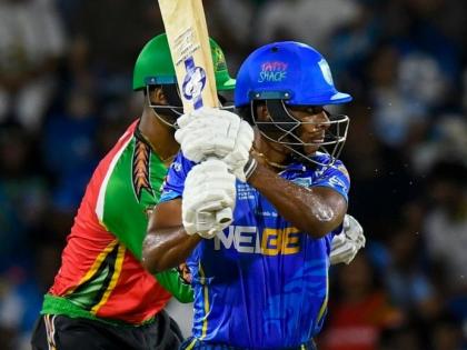 Saint Lucia Kings vs Guyana Amazon Warriors live GAW 202-6 SLK 203-6 Saint Lucia Kings won 4 wkts 405 runs 12 wick 33 fours 20 sixes | Saint Lucia Kings vs Guyana Amazon Warriors: 38.1 ओवर, 12 विकेट, 405 रन, 33 चौके और 20 छक्के, इस टीम ने 4 विकेट से बाजी मारी