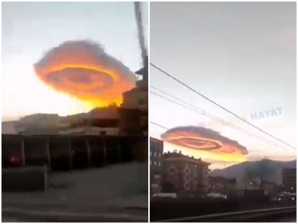 A strange giant cloud seen in the sky of Turkey surprised people called it UFO viral video | वीडियो: तुर्की के आसमान में दिखा अजीबो-गरीब विशालकाय बादल, हैरान लोगों ने बताया इसे 'यूएफओ'