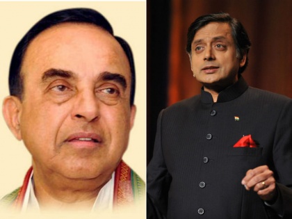 Subramanian Swamy reacts on Shashi Tharoor remark why does PM refuse to wear a Muslim skull cap? | शशि थरूर को सुब्रमण्यम स्वामी का जवाब- 'सूट-बूट पहनकर तुम वेटर लगते हो'