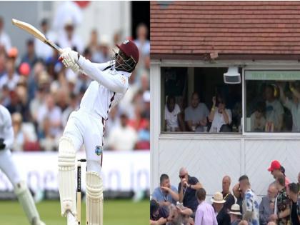 VIDEO: Shamar Joseph’s Massive Six Off Gus Atkinson Damages Stadium Roof, Fans Escape Serious Injuries | VIDEO: शमर जोसेफ ने एटकिंसन की गेंद ऐसा मारा छक्का कि टूट गई स्टेडियम की छत, लोगों ने बचाए अपने सिर