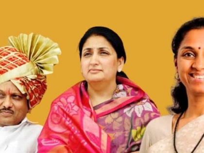 Video Baramati Battle Lok Sabha Elections Supriya Sule Ajit Pawar's Wife Sunetra Pawar Hug Amid Buzz see watch | Baramati Battle Lok Sabha Elections: कमलेश्वर मंदिर में एक-दूसरे से आमना-सामना, कुछ यूं मिलीं सुप्रिया और सुनेत्रा, देखें वीडियो