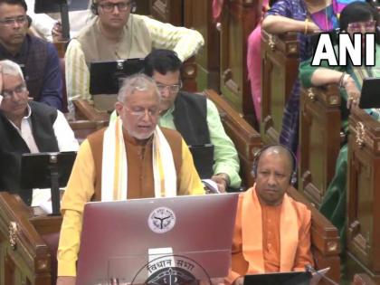 Uttar Pradesh Finance Minister Suresh Khanna presents the budget in Vidhan Sabha | UP Budget 2023: बोले यूपी के वित्त मंत्री सुरेश कुमार खन्ना- देश की GDP में राज्य का योगदान 8 फीसदी से अधिक