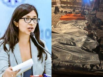 Swati Maliwal enraged by wrestlers sleeping on the pavement said Those who raised the glory of the tricolor on foreign soil why are they being insulted like this today? | पहलवानों के फुटपाथ पर सोने से भड़की स्वाति मालीवाल, बोलीं- "जिन्होंने विदेशी जमीन पर तिरंगे की बढ़ाई शान उनके साथ..."