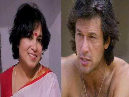 Taslima Nasreen takes dig at Imran Khan controversial remark on sexual violence | रेप के लिए महिलाओं के कम कपड़े को जिम्‍मेदार बताने वाले इमरान खान पर फूटा तस्लीमा नसरीन का गुस्सा, शर्टलेस तस्वीर शेयर कर पाक पीएम पर कसा तंज