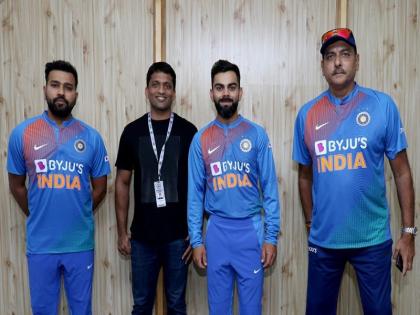 बायजू फाउंडर रवींद्रन कप्तान कोहली, रोहित और कोच शास्त्री के साथ