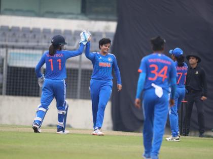 Bangladesh Women vs India Women 2023 India Women won by 8 runs 2-0 lead series India scoring 95 runs got Bangladesh out 87, 4 wickets fell in last over | Bangladesh Women vs India Women 2023: सीरीज में 2-0 की बढ़त, 95 रन बनाकर भारत ने मारी बाजी, बांग्लादेश को 87 पर किया आउट, अंतिम ओवर में 4 विकेट गिरे