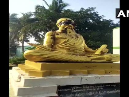 Thanjavur: Statue of Tamil poet & philosopher, Thiruvalluvar vandalized in Pillayarpatti | अराजक तत्वों ने तोड़ी तमिल कवि तिरुवल्लुवर की प्रतिमा, बीजेपी के एक ट्वीट से मचा है विवाद