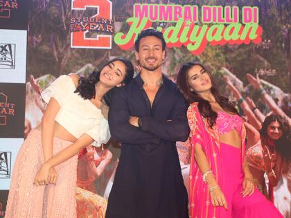 Pics: 'स्टूडेंट ऑफ द ईयर 2' के 'मुंबई दिल्ली दी कुड़ियां' सॉन्ग लॉन्च पर टाइगर श्रॉफ, अनन्या पांडे और तारा सुतारिया ने किया जमकर डांस
