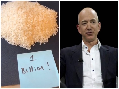 TikTok star lays out rice grains to measure Jeff Bezos’s net worth, video goes viral | TikTok स्टार ने चावल के दाने गिनकर बताई दुनिया के सबसे अमीर व्यक्ति जेफ बेजोस की संपत्ति, वीडियो हुआ वायरल